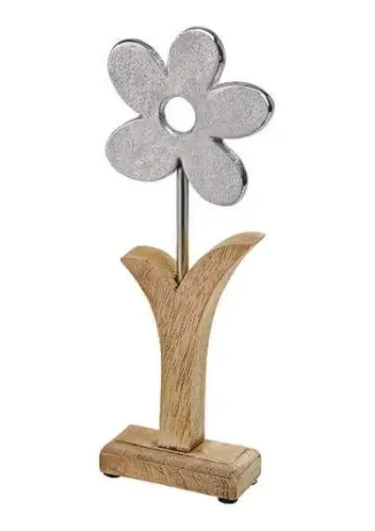 Dekoaufsteller Blume Metall groß