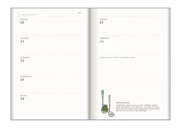 Vergissmeinnicht 2025 - Taschenkalender - Anja Schäfer – Bild 3